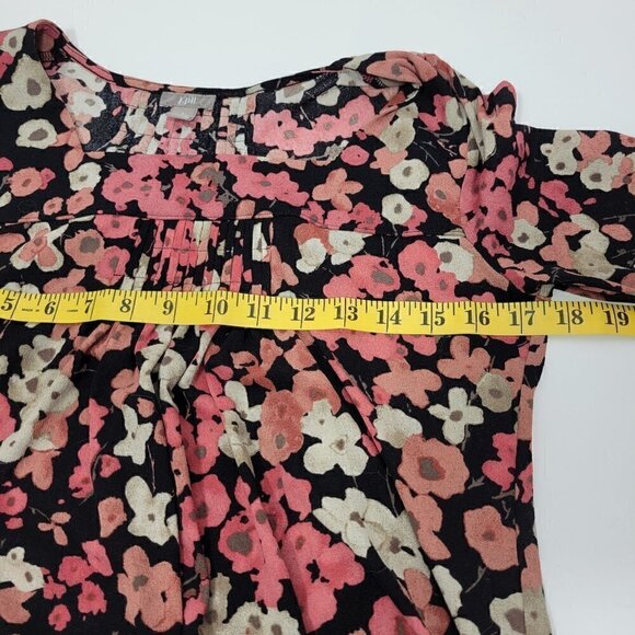 J. Jill Women's Floral Gathered Front Square Neckline 3/4 Sleeve Blouse Size S - Picture 10 of 10